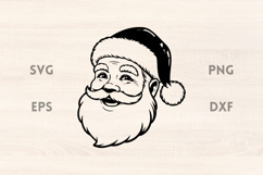 Smiling Vintage Santa SVG Product Image 1