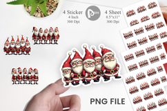 Santa Emotion Extravaganza Sticker Product Image 1