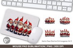 Santa Emotion Extravaganza Mouse Pad Product Image 1