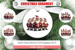 Santa Emotion Extravaganza Ornament Product Image 1