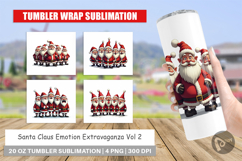 Santa Emotion Extravaganza Tumbler Product Image 1