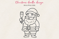 Hand-Drawn Christmas Character | Festive Ink Art SVG PNG EPS Product Image 1
