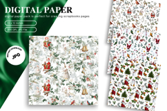 Santa Claus Background Christmas Seamless Pattern Gift Wrap Product Image 1