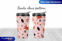 Santa Claus Pattern Tumbler Wrap Design Product Image 1