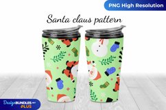 Santa Claus Pattern Tumbler Wrap Design Product Image 1