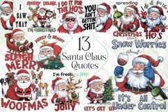 Santa Claus Quotes Sublimation Clipart Product Image 1