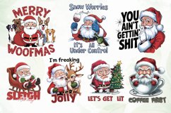 Santa Claus Quotes Sublimation Clipart Product Image 3