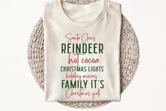 Santa Claus Reindeer Hot Cocoa SVG ,Christmas SVG Design Product Image 3