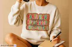 Santa Claus Reindeer Hot Chocolate Hallmark SVG Product Image 3
