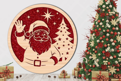 Santa Claus Round SVG Product Image 2