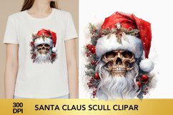santa claus scull clipart, santa scull sublimation Bundle Product Image 3