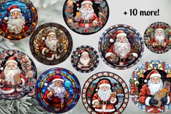 Santa Round Christmas Ornaments Bundle / PNG / 300 DPI Product Image 10