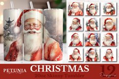 Christmas Sublimation tumbler Wraps Designs being sublimated into 20oz skinny tumblers