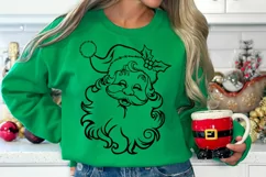 Santa Claus svg, Santa Face svg, Christmas Holiday Cut File Product Image 3