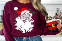 Santa Claus svg, Santa Face svg, Christmas Holiday Cut File Product Image 5
