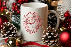 Santa Claus svg, Santa Face svg, Christmas Holiday Cut File Product Image 3