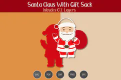 Santa Gift Sack SVG Product Image 2