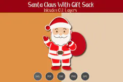 Santa Gift Sack SVG Product Image 3