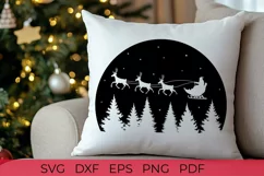 Santa Claus with Reindeer | Christmas SVG file Product Image 1