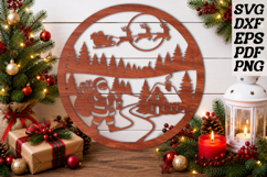 Santa Claus Wooden Sign SVG Product Image 1