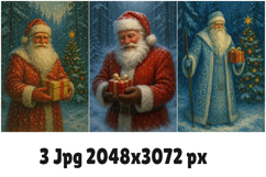 Greeting cards with Santa Claus Product Image 2