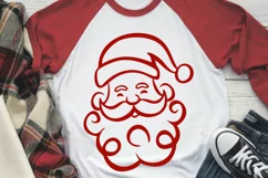 Santa Claus Face svg, Christmas Svg, Holiday Svg Cut File Product Image 2