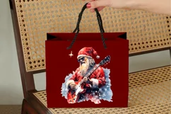 Rock and roll christmas clipart Santa claus Product Image 4