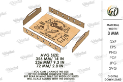 Christmas Tray Laser Cut. Wooden Serving Tray SVG Product Image 2
