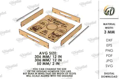 Christmas Tray Laser Cut. Wooden Serving Tray SVG Product Image 2