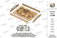 Christmas Tray Laser Cut. Wooden Serving Tray SVG Product Image 2