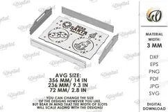Christmas Tray Laser Cut. Wooden Serving Tray SVG Product Image 2