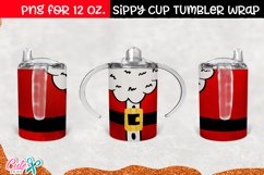 Christmas Santa 12 Oz. Sippy cup Tumbler wrap Product Image 1