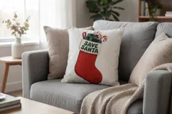 Santa's Cozy Console Holiday Pets Sublimation Product Image 9