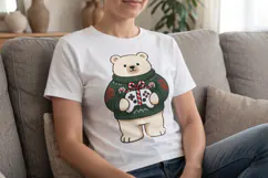 Santa's Cozy Console Holiday Pets Sublimation Product Image 4