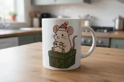 Santa's Cozy Console Holiday Pets Sublimation Product Image 7