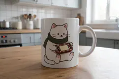 Santa's Cozy Console Holiday Pets Sublimation Product Image 12