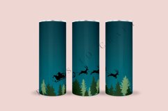santa deer christmas skinny tumbler sublimation design for 20oz and 30oz skinny tumbler sublimation wrap