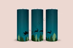santa deer christmas skinny tumbler sublimation design for 20oz and 30oz skinny tumbler sublimation wrap