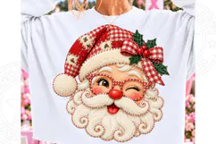 Santa Face PNG, Raggedy Santa Claus PNG Product Image 1
