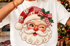 Santa Face PNG, Raggedy Santa Claus PNG Product Image 3