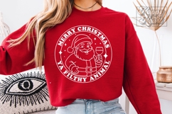Santa Merry Christmas Ya Filthy Animal SVG PNG - Christmas Product Image 4