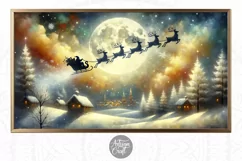 Christmas Frame Tv Art Santa