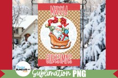Santa Christmas Garden Flag Sublimation Product Image 1