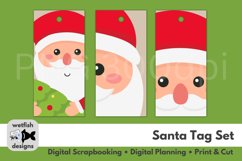 Santa Christmas Tag Set PNG PDF JPG Product Image 6