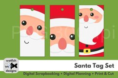 Santa Christmas Tag Set PNG PDF JPG Product Image 3