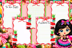 Santa Gifts and Red Bow A6 Notepad PNG PDF Product Image 4