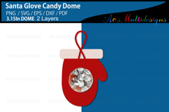 Christmas Santa Glove Candy Dome SVG Product Image 3