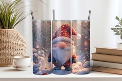 Santa Gnome 20oz Tumbler Sublimation PNG Product Image 1