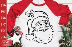 Vintage Santa Face SVG Cut File