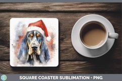 GorgeousSanta Hat Square Coaster design.